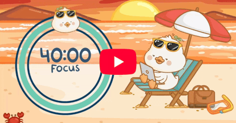 beach 2 Focus Pomodoro Timer