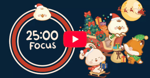 Christmas Focus Pomodoro Timer